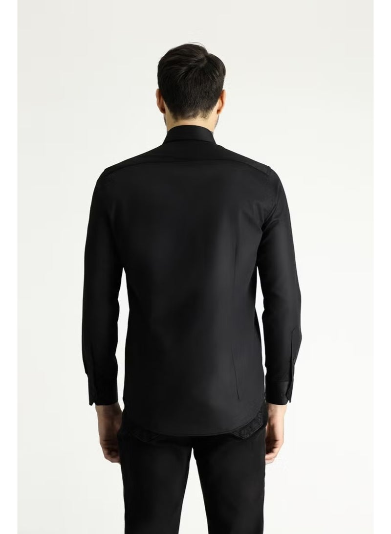 Long Sleeve Non Iron Slim Fit Shirt - Image 2